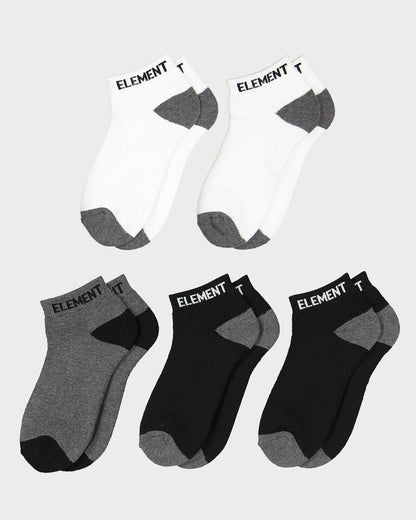 Element Socks 5 Pack Multi Ankle Size 7-11 Skateboard Sox