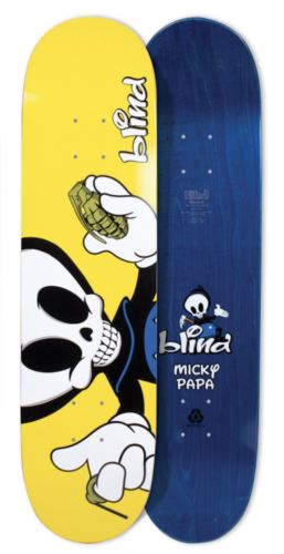 Blind Skateboard Deck Reaper Character R7 Micky Papa 8"