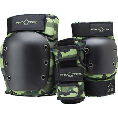 Pro-Tec Pads JUNIOR STREET GEAR 3 PACK CAMO Protec Safety