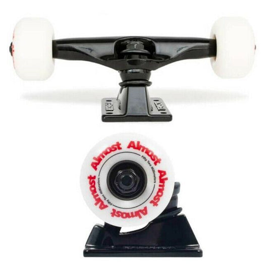 Tensor Trucks x Almost Wheels 52mm Combo Set Black 5.25 8" Axles