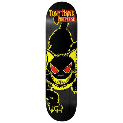 Birdhouse Skateboard Deck Tony Hawk Evil Cat 8" Yellow