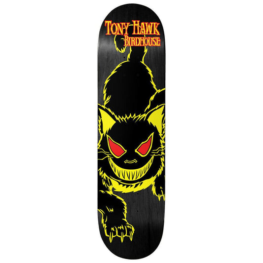 Birdhouse Skateboard Deck Tony Hawk Evil Cat 8" Yellow