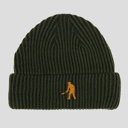 Passport Beanie WORKERS 2 TONE STRIPE GREEN Pass port Skateboard Headwear