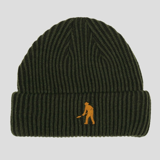 Passport Beanie WORKERS 2 TONE STRIPE GREEN Pass port Skateboard Headwear