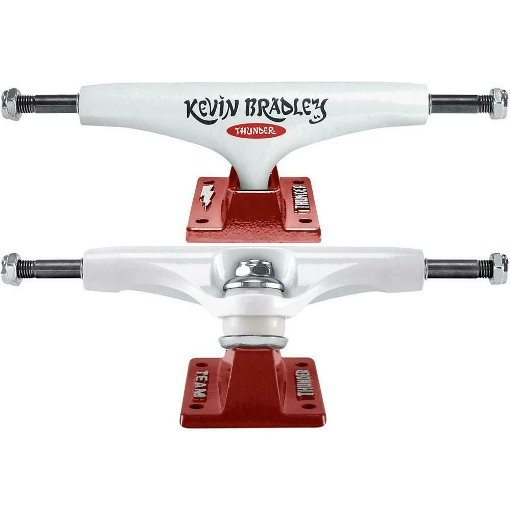 Thunder Skateboard Trucks 148 KB's Room Bradley White/Red Team 8.25" Axles