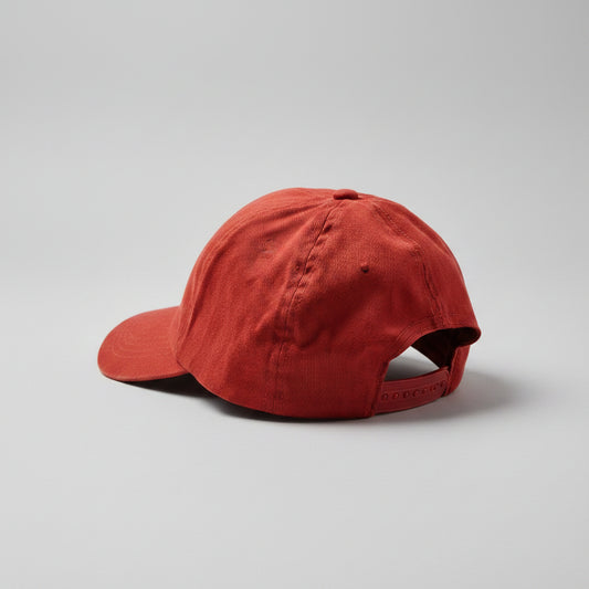 Kingpin Skate Supply Cap Box Patch Ruby Red Jockey Snapback