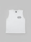 Kingpin Skate Supply Sleeveless Tee Retro White Skateboard T Shirt