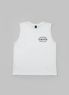 Kingpin Skate Supply Sleeveless Tee Retro White Skateboard T Shirt
