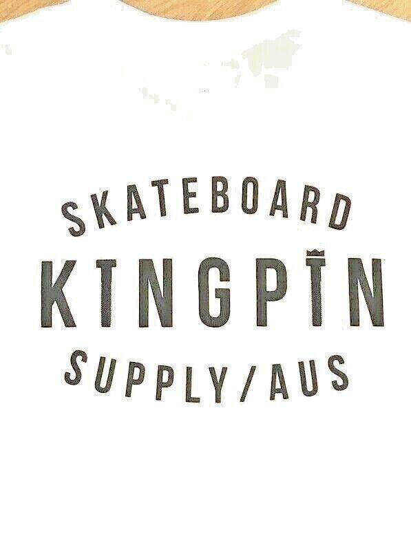 Kingpin Skate Supply Sleeveless Tee Retro White Skateboard T-Shirt