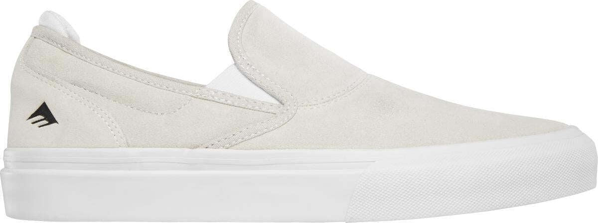 Emerica Shoes Wino G6 Slip On White Skateboard Sneakers