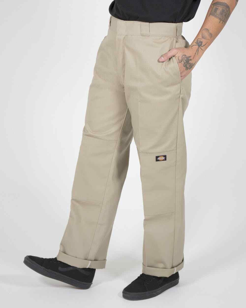 Dickies Pants Double Knee Loose Fit Khaki 85 283 Skateboard Work Pant