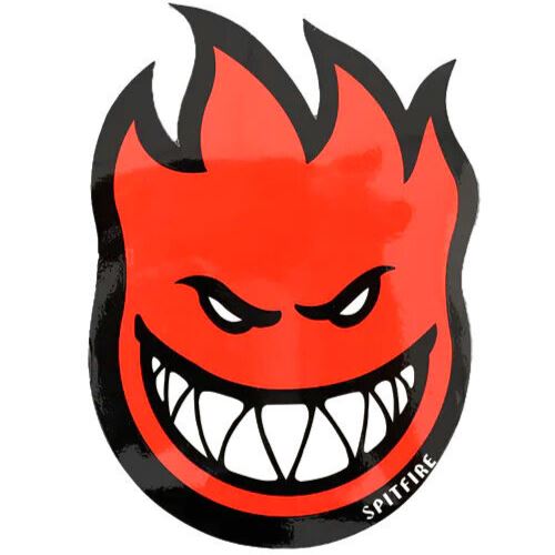 Spitfire Wheels Sticker Fireball Red LRG 11" x 8" Skate decal