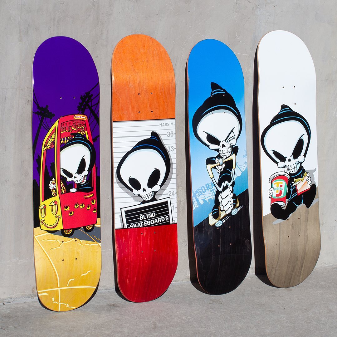 FULL SET of Blind Skateboards Reaper Pro Series 4 Limited Edition Decks