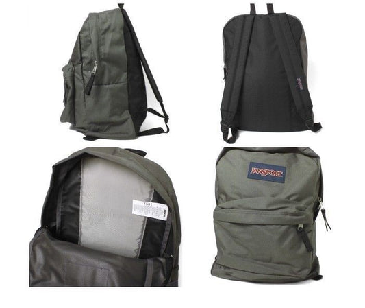 Jansport Backpack Superbreak FORGE GREY Skate School Travel Bag