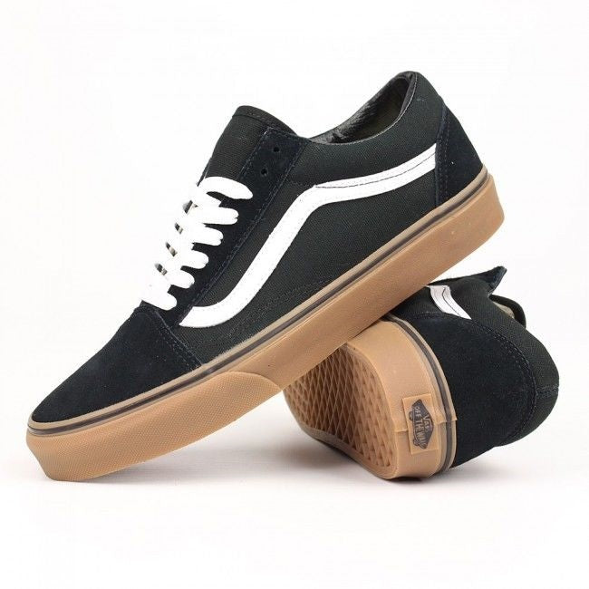 Vans Shoes Old Skool Black Gum USA Size Classic Old School Skateboard Sneakers