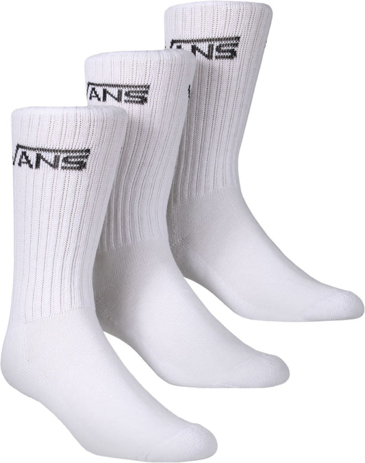 Vans Socks 3 Pack Crew White SIZE 6-9 OTW Classics New Skateboard Bmx Sox