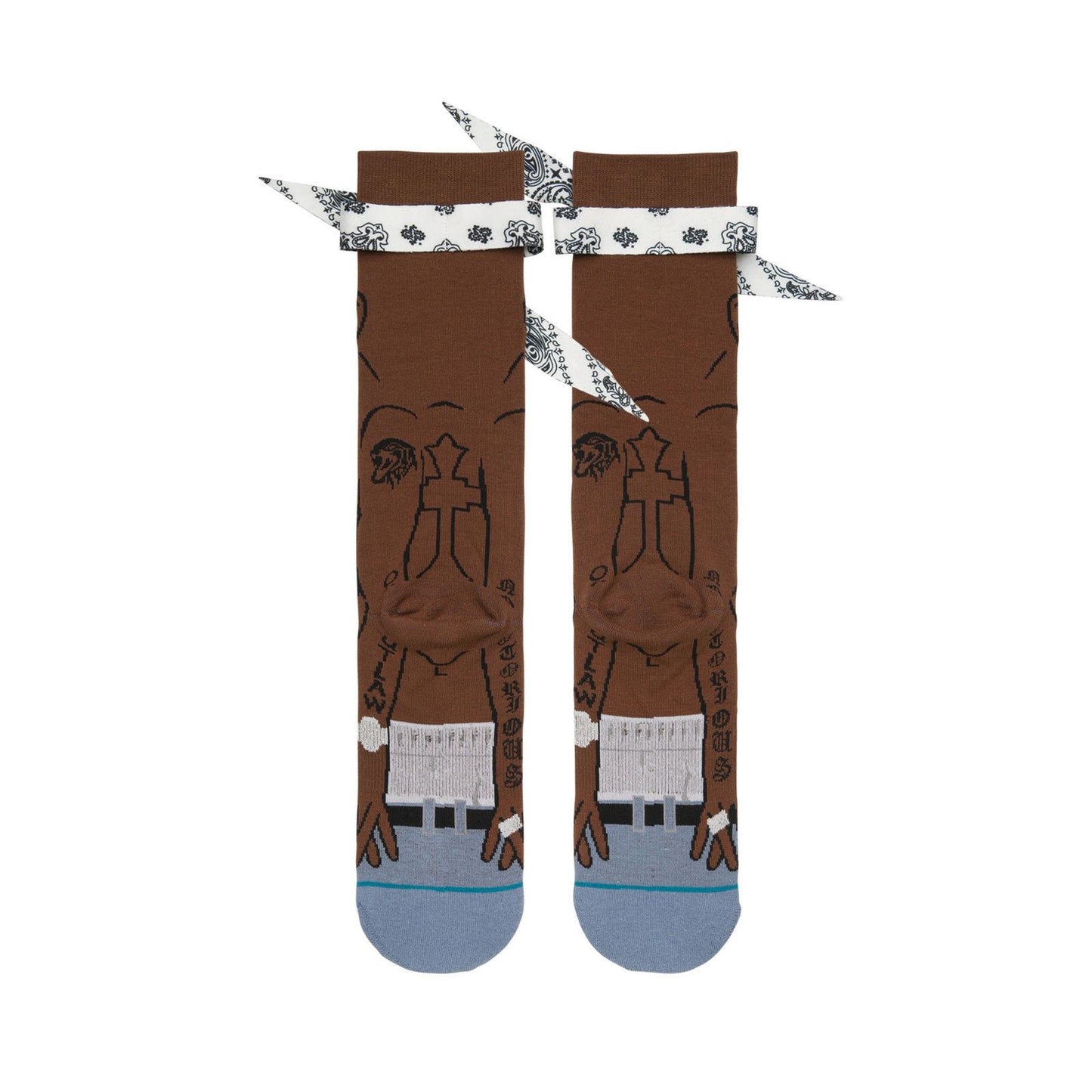 Stance Socks Tupac Shakur Resurrected SIZE L 2pac Skateboard Sox