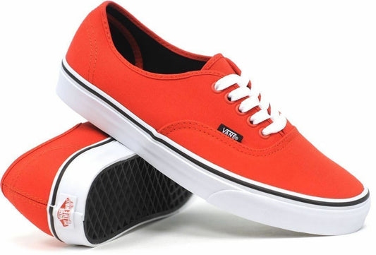 Vans Shoes Authentic Fiery Red Black USA SIZE Skateboard Sneakers