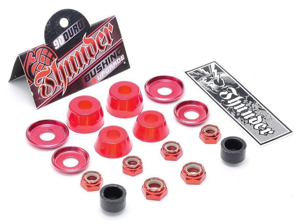 Thunder Bushings Rebuild Kit Soft 90A Red Cushions Skateboard Trucks Rubbers