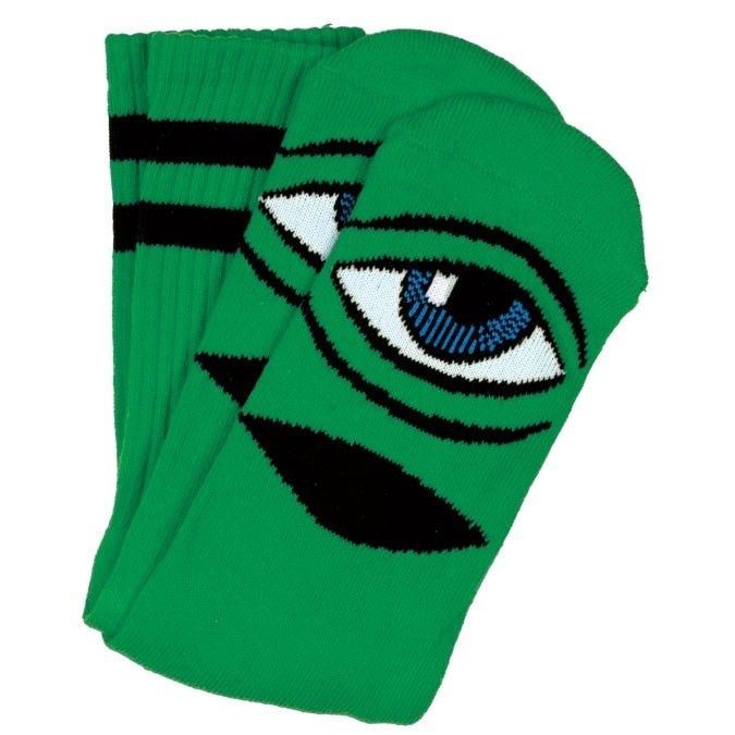 Toy Machine Socks Sect Eye Green OSFM New Skateboard Sox