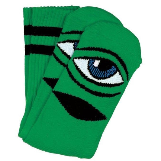 Toy Machine Socks Sect Eye Green OSFM New Skateboard Sox