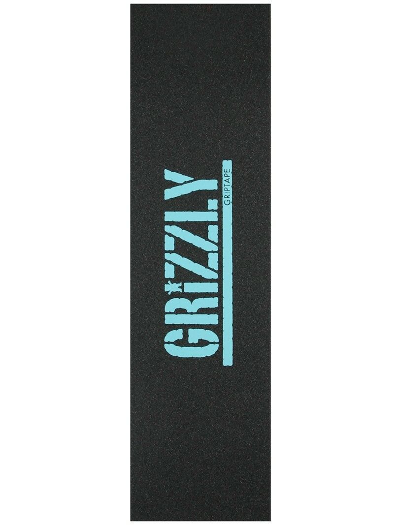 Grizzly Grip Tape Blue Stamp Print Team Model Full Skateboard Deck Griptape