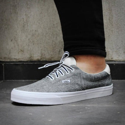 VANS Shoes ERA 59 (Varsity) Frost Gray Blanc De Blanc US SIZE Skateboard Sneaker
