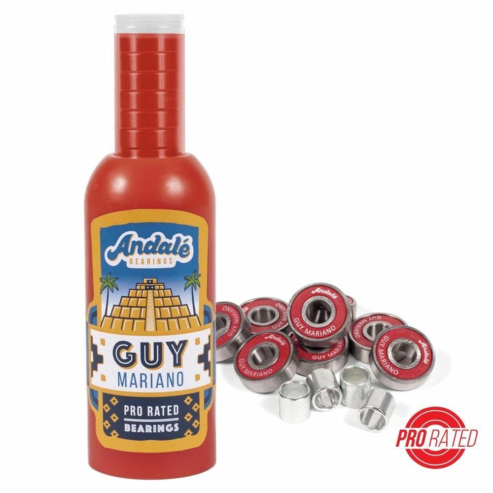 Andale Skateboard Bearings Guy Mariano Hot Sauce Wax Bottle Signature Pro Model