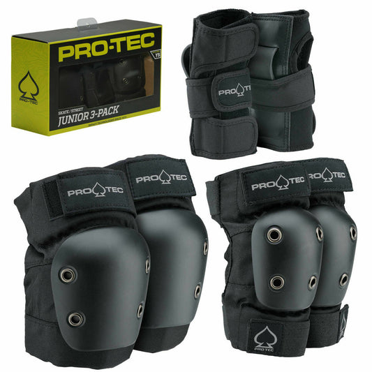 Pro-Tec Pads Street Elbow & Knee Set JUNIOR SMALL Protec Safety Skate Gear