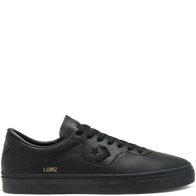 Cons Shoes Leather Louie Lopez Pro Low Black Converse Skateboard Sneakers
