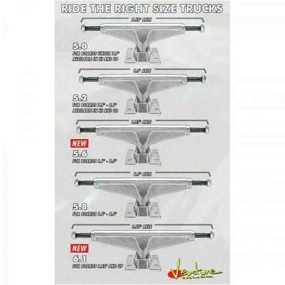 Venture Skateboard Trucks DILO Pro Edition 5.8 / 149 / 8.5" Axles