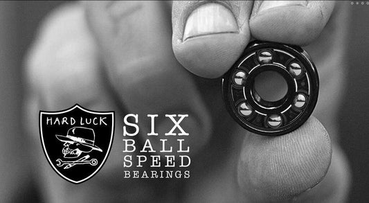 Hard Luck Skateboard Bearings Hard Six Ball Speed