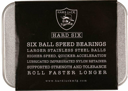 Hard Luck Skateboard Bearings Hard Six Ball Speed