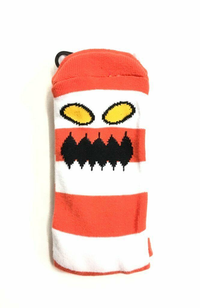 Toy Machine Socks Monster Big Stripe Red OSFM New Skateboard Sox