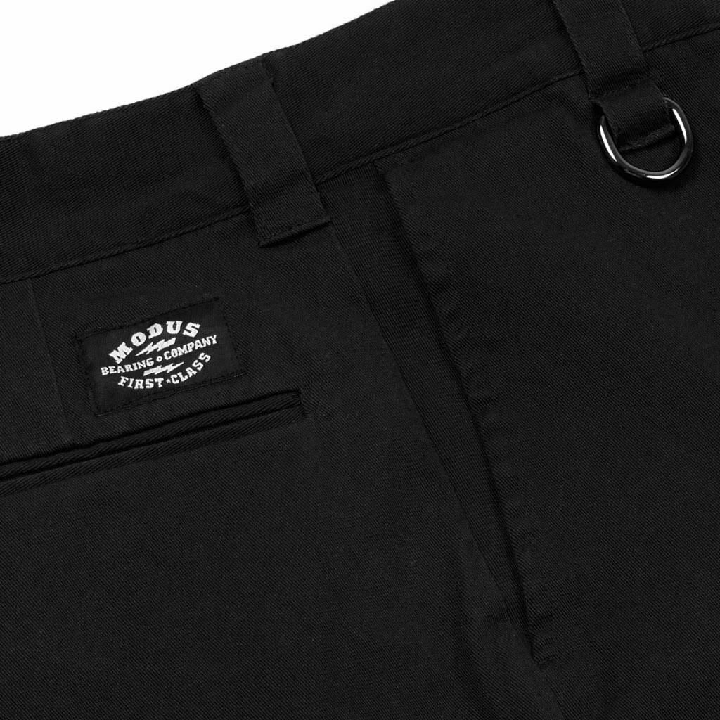 Modus Bearings Work Shorts BLACK w/ Utility Keyring and Stash Pocket