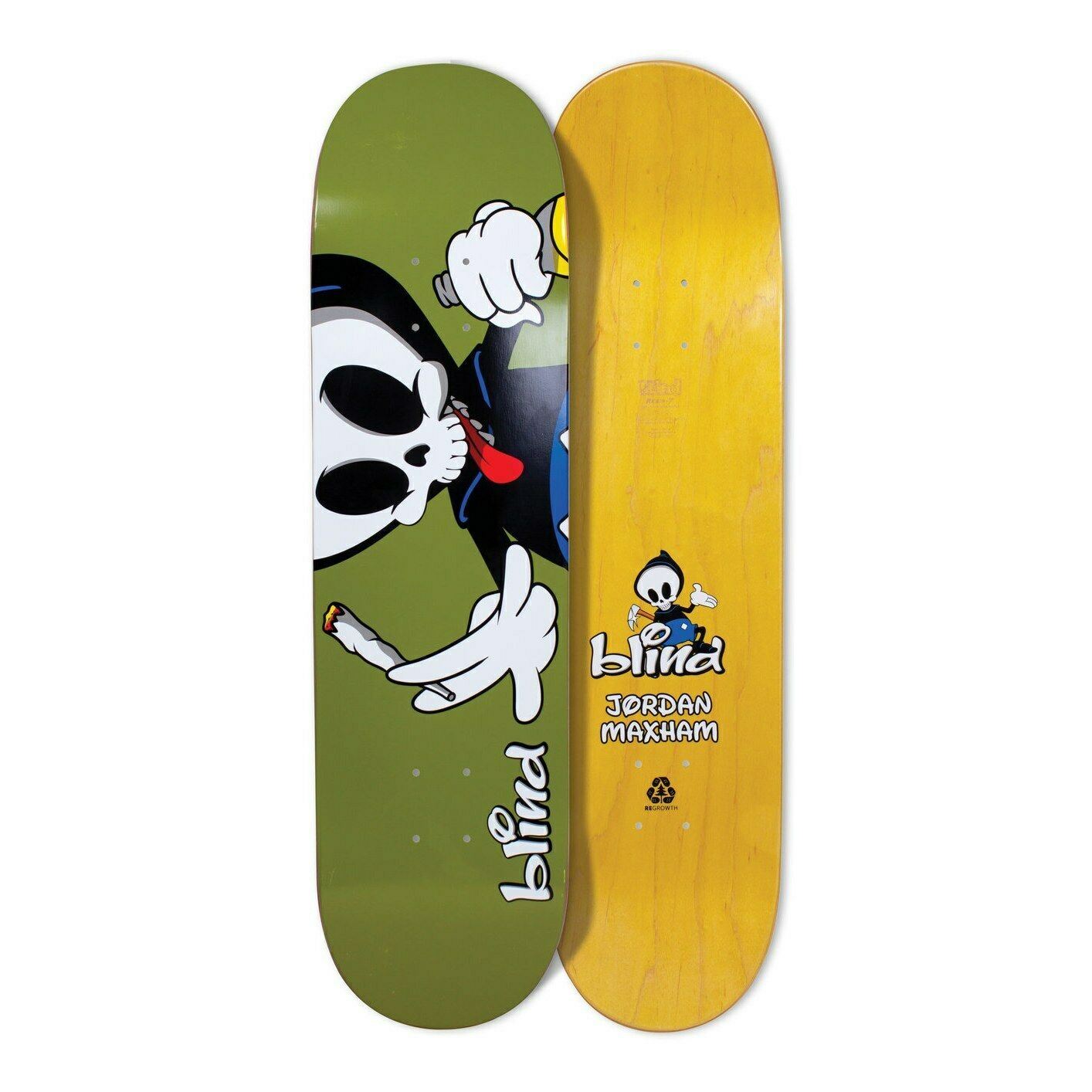 Blind Skateboard Deck Reaper Character R7 Jordan Maxham 8.375"