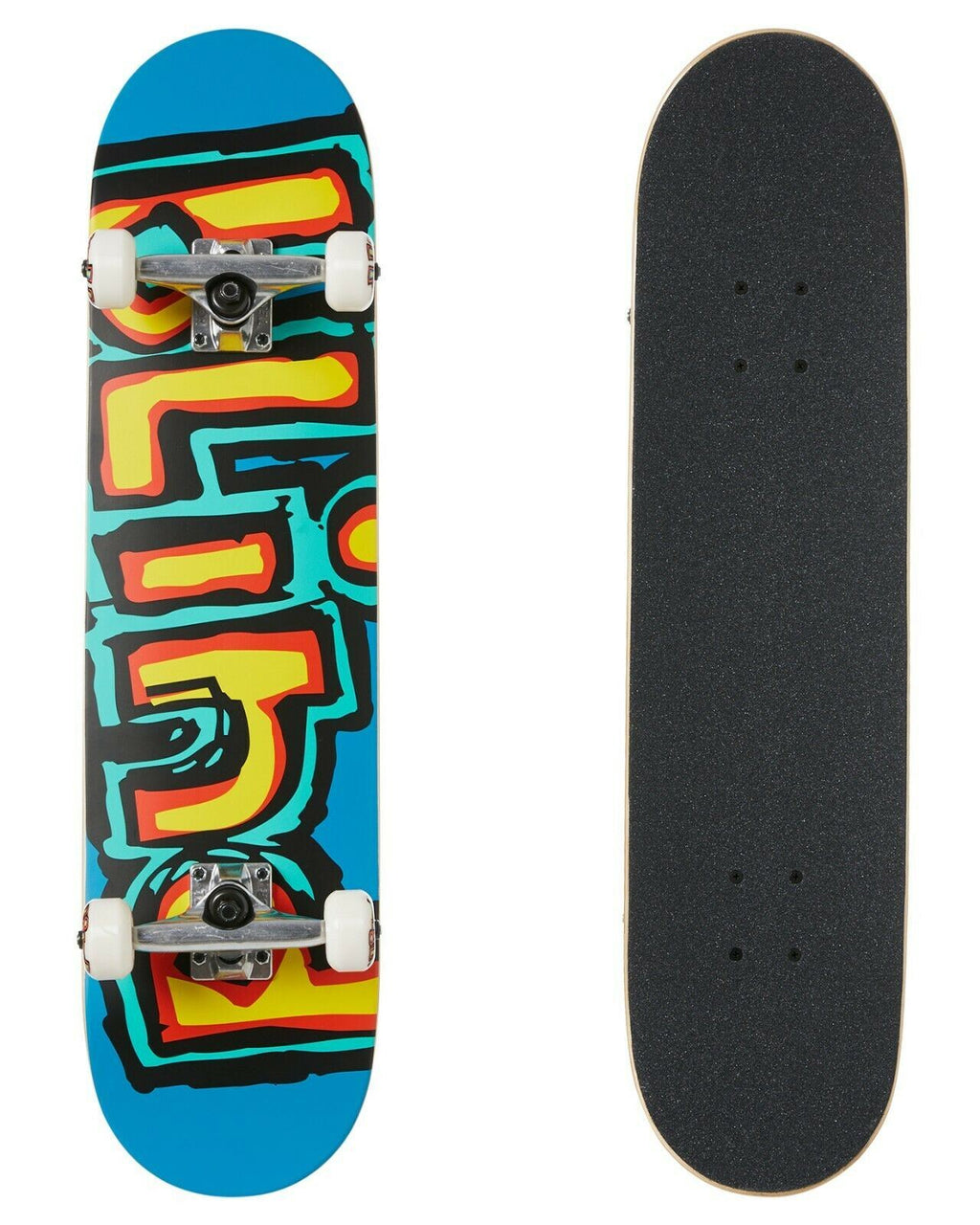 Blind Skateboard Complete Matte Og Logo Fp Bright Red Teal 7 75