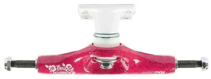 Tensor Skateboard Trucks Mag Light Slicks Daewon Song Candy Pink 5.25 Hollow 8"