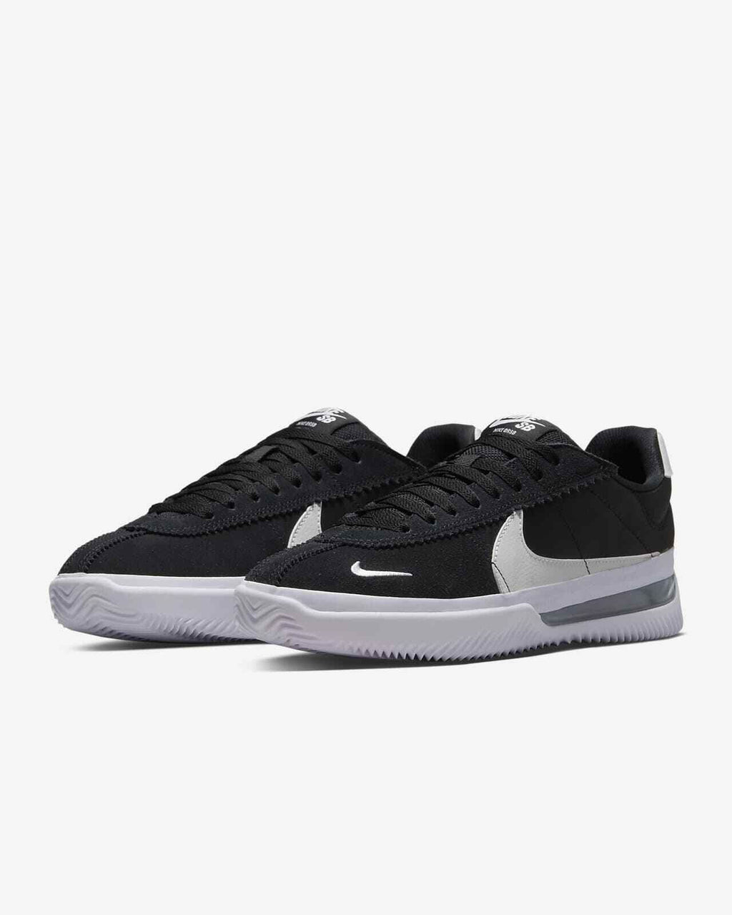 Nike Sb Shoes Brsb Black Black White White Us Size Skate Sneakers