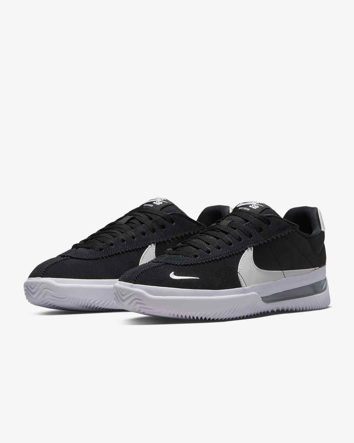 Nike Sb Shoes Brsb Black Black White White Us Size Skate Sneakers
