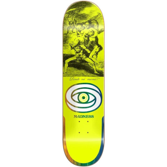 Madness Skateboard Deck Donde Neon Yellow 8.5" R7