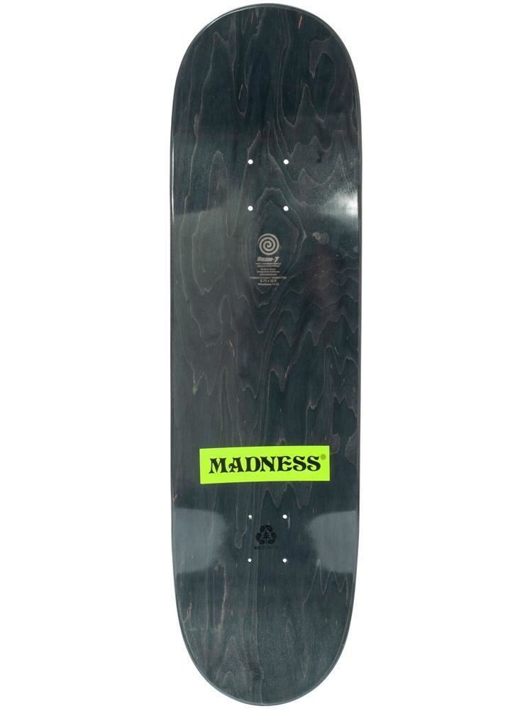 Madness Skateboard Deck Donde Neon Yellow 8.5" R7