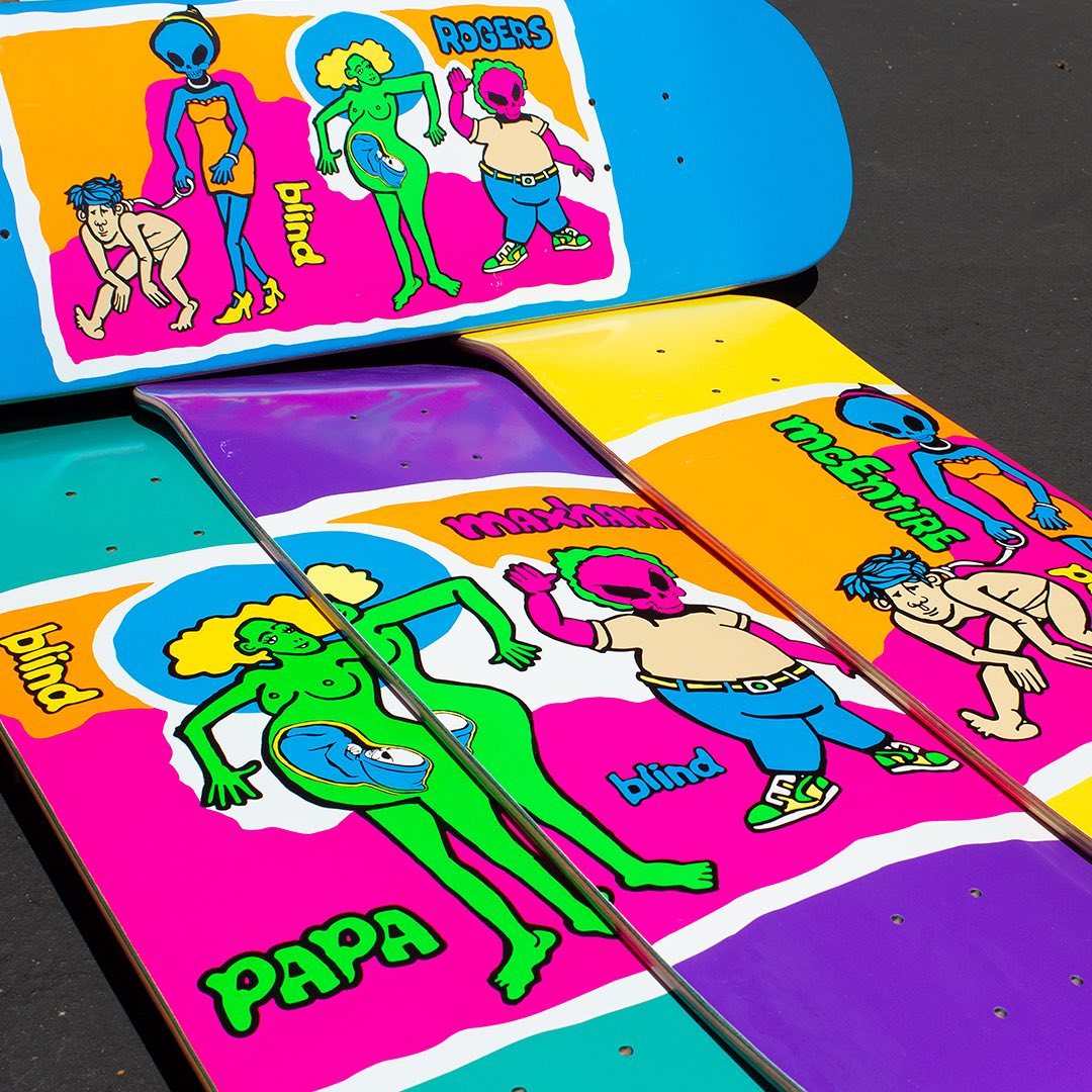 FULL SET Blind Skateboards Color Portrait Series Limited Edition Decks