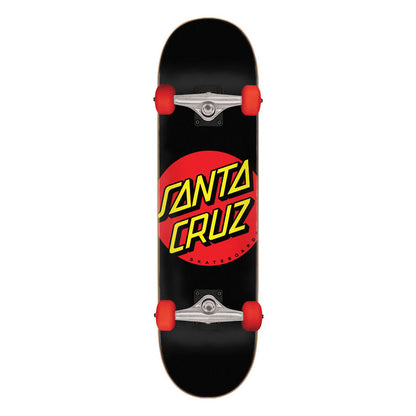 Santa Cruz Complete Skateboard Super Micro Classic Dot 7.25" Black Pre-Assembled