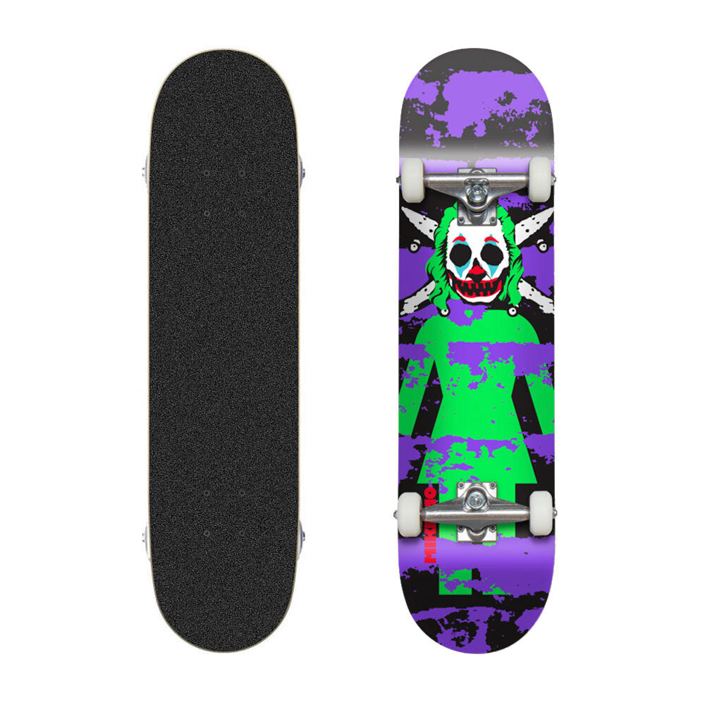 Girl Skateboard Complete Mike Mo 8 125 Clown Pirate Pre Assembled