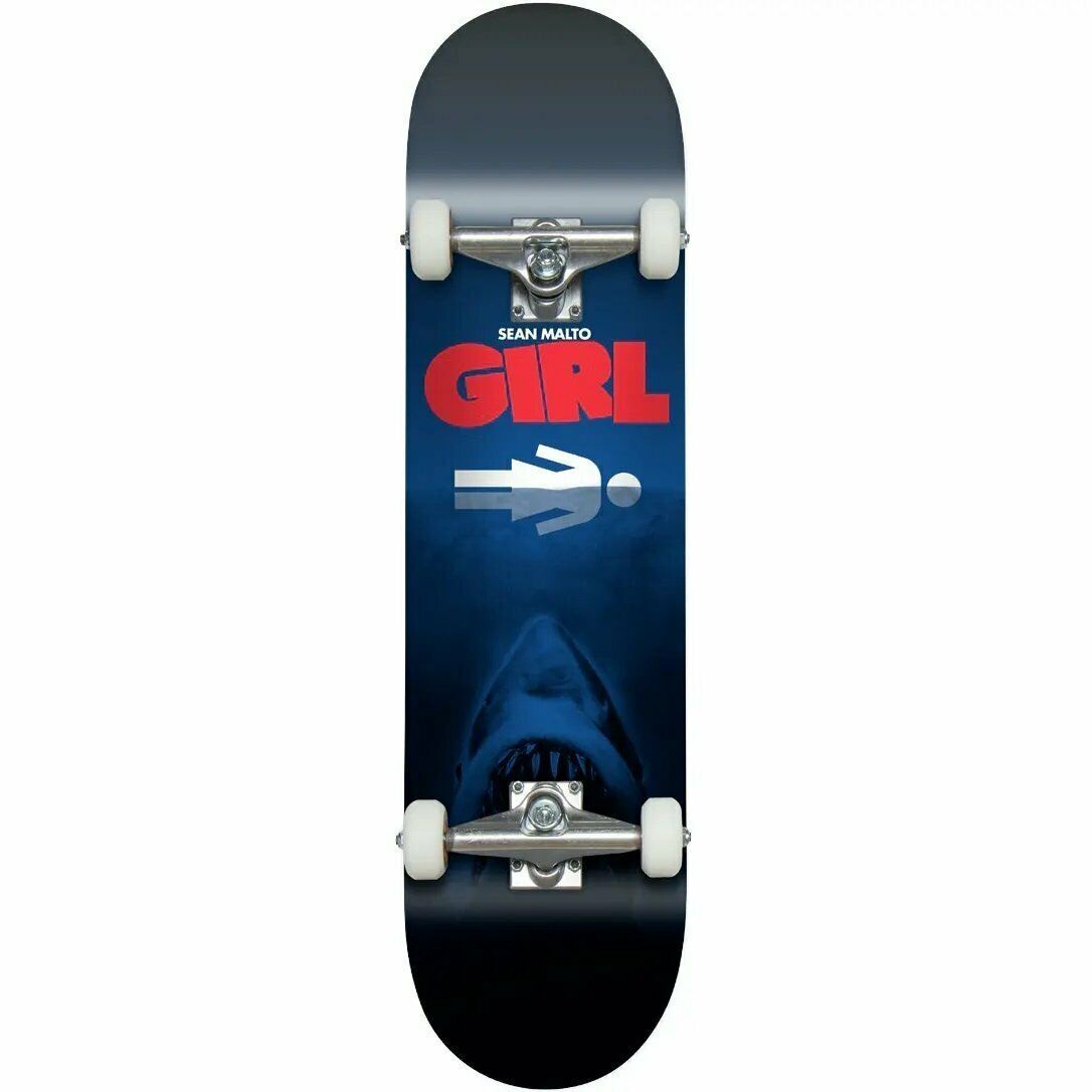 GIRL Skateboard Complete Sean Malto 8.25" Night Attack Jaws Pre-Assembled
