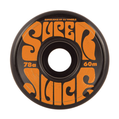OJ Wheels 60mm Super Juice Black 78a Skateboard Longboard Cruiser Wheels
