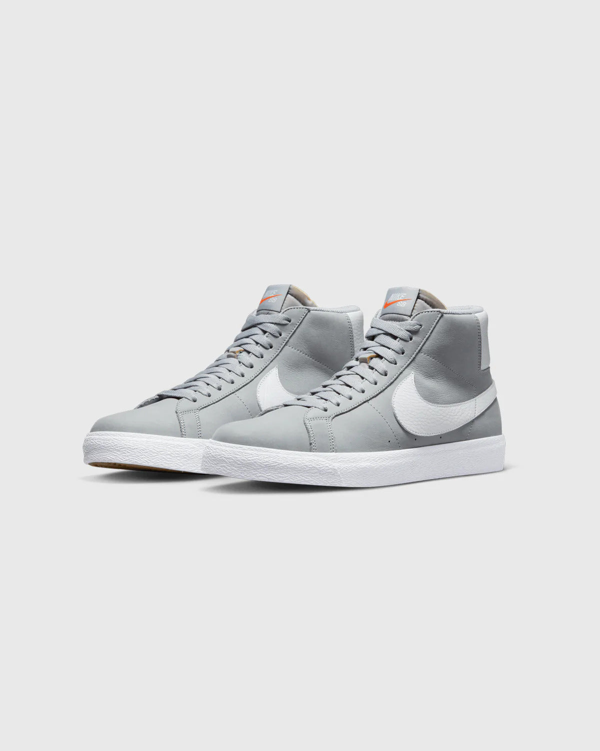 Nike Sb Shoes Blazer Mid Iso Wolf Grey White Us Size Skateboard Sneakers