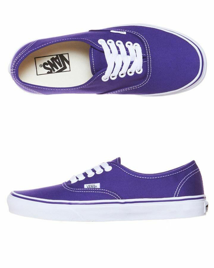 Vans Shoes Authentic Usa Size Purple Iris True White Skate Board Surf