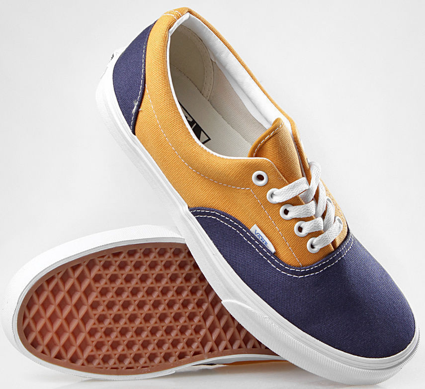 Vans Shoes Era Vintage Dress Blue Sunflower Usa Size Skateboard Sneakers